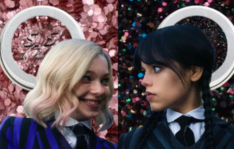 5 make-up pailletés inspirés de Mercredi Addams (saison 2)