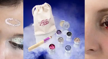 Collection Halloween Si Si la Paillette avec kits paillettes, pochoirs maquillage et accessoires festifs
