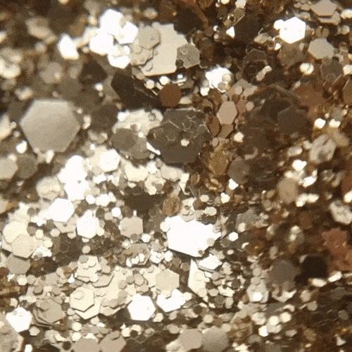 Fine Champagne Gold Glitter
