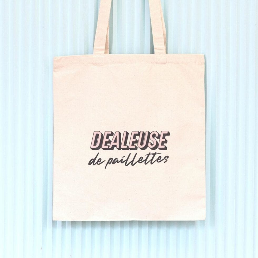 Glitter Dealer Tote Bag - Organic Cotton