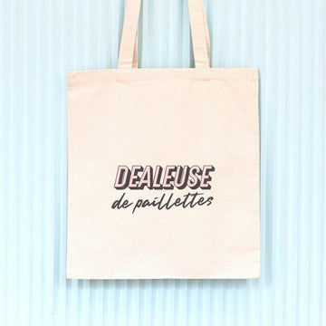 Tote Bag Dealeuse de Paillettes - Coton Bio