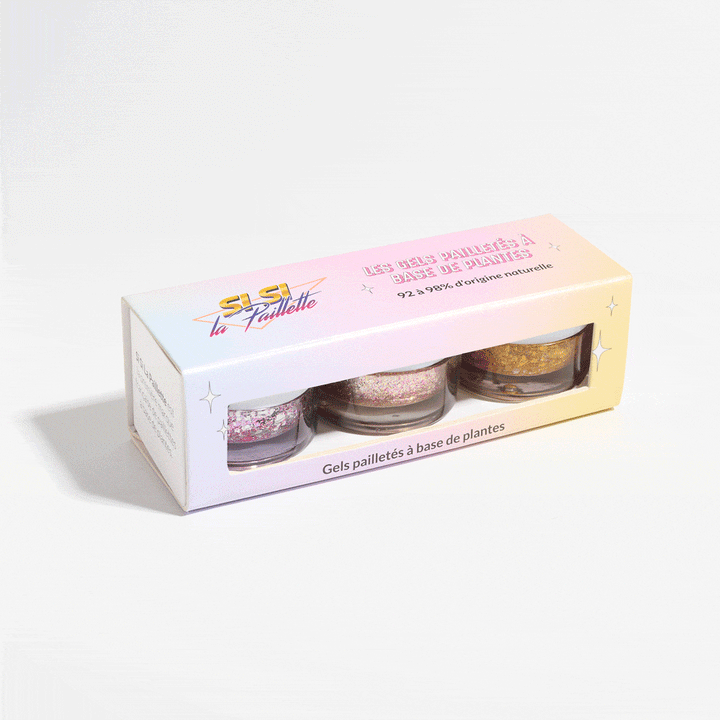 Coffret 3 Gels personnalisable - Si Si La Paillette Bundle