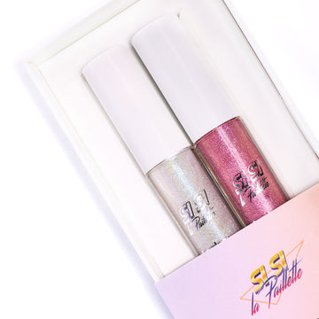 Coffret 2 Gloss Pailletés Rose Holo