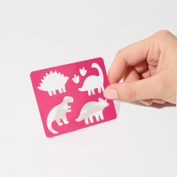 Pochoir Dinosaures - Si Si La Paillette Pochoir accessoires