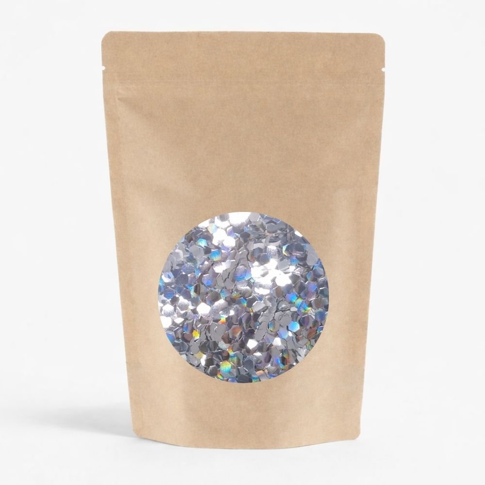 Paillettes Holo Argenté Grosses - Sachet 100g - Si Si La Paillette Paillettes Braderie 02/26