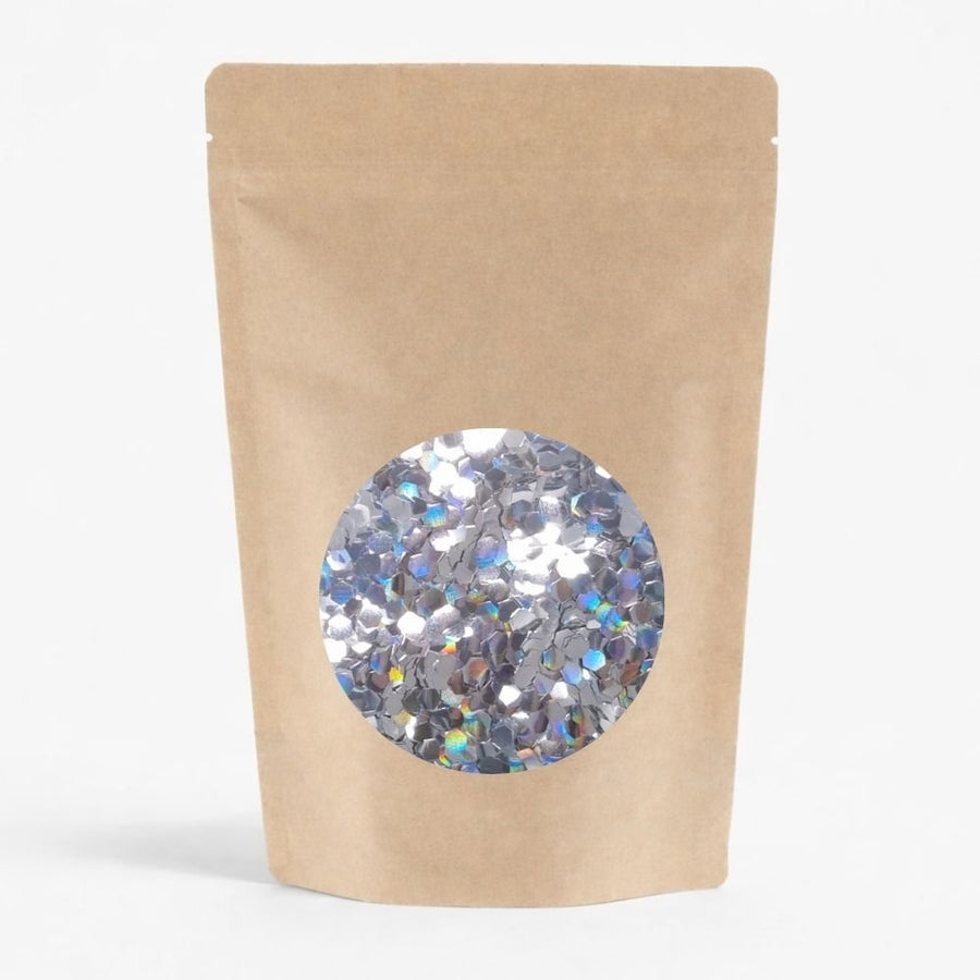Paillettes Holo Argenté Grosses - Sachet 100g - Si Si La Paillette Paillettes Braderie 02/26