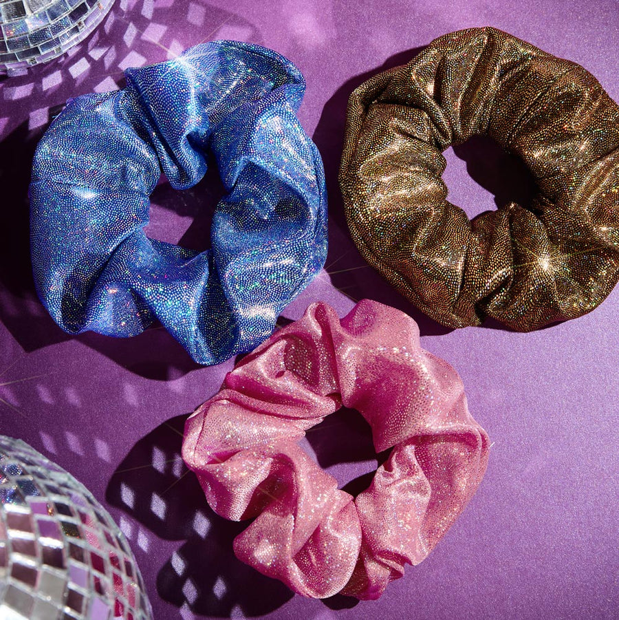 Chouchou Pailleté Bleu Nuit