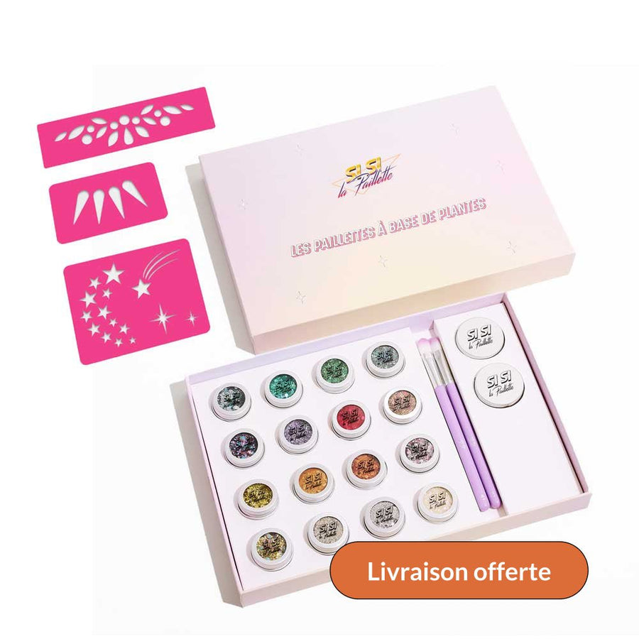 Maxi Bar à Paillettes + Pochoirs - Si Si La Paillette Kit brillante