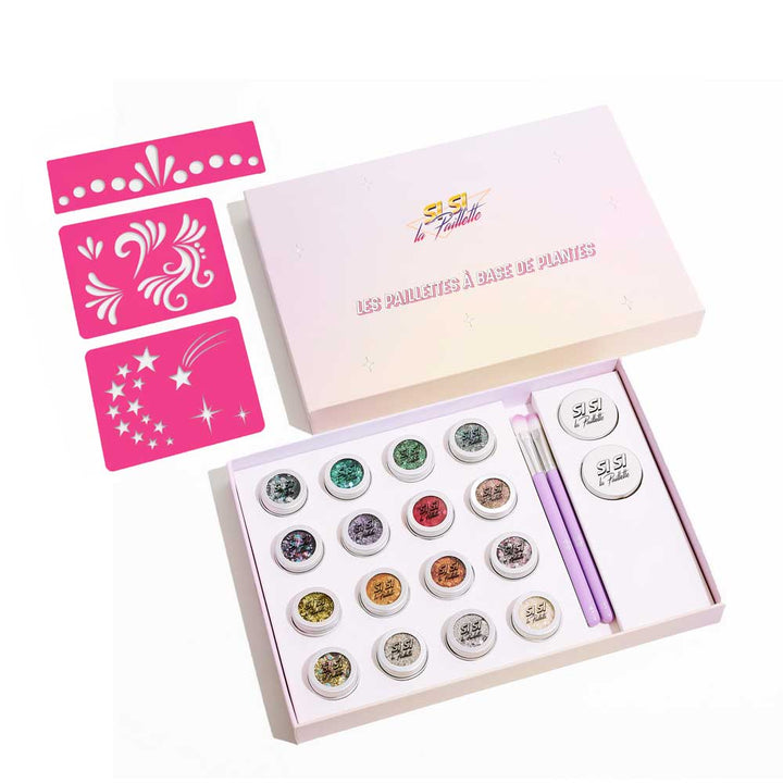 Maxi Bar à Paillettes + Pochoirs - Si Si La Paillette Kit brillante