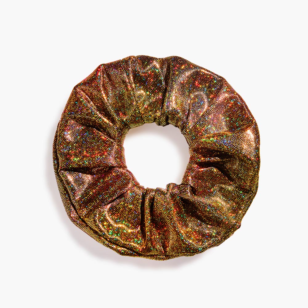 Chouchou Pailleté Noir Doré