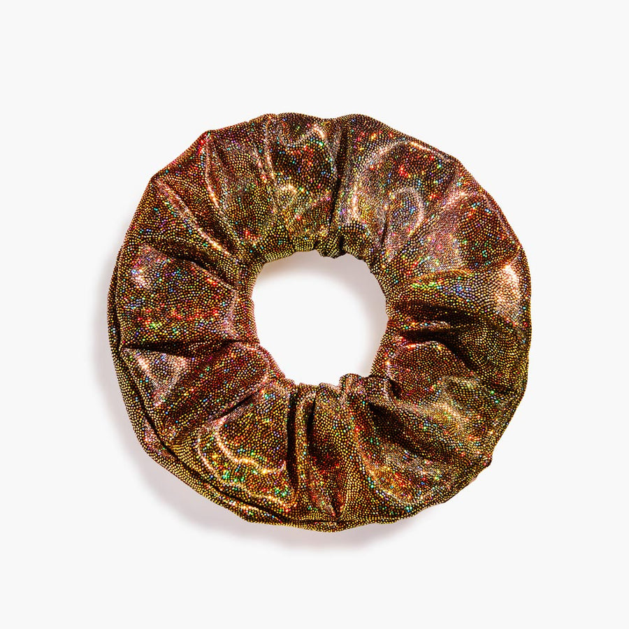 Chouchou Pailleté Noir Doré