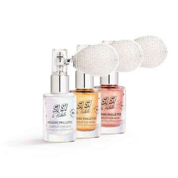 Lot de 3 Sprays Poudre Pailletée