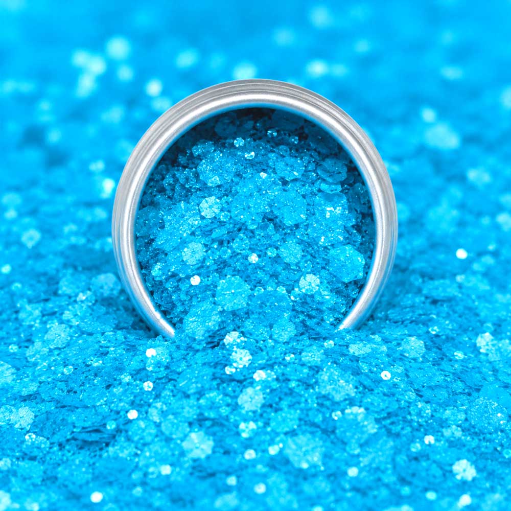 Paillettes Néon Bleu