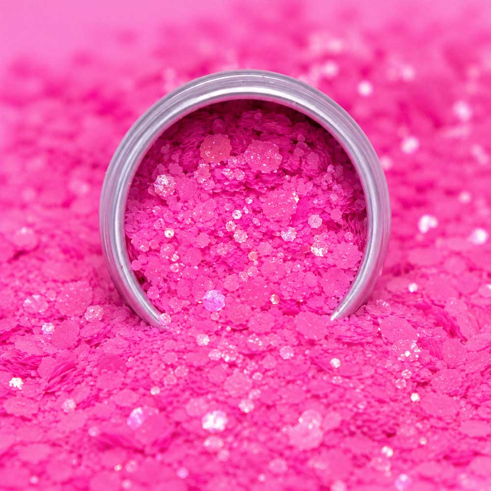 Paillettes Néon Rose
