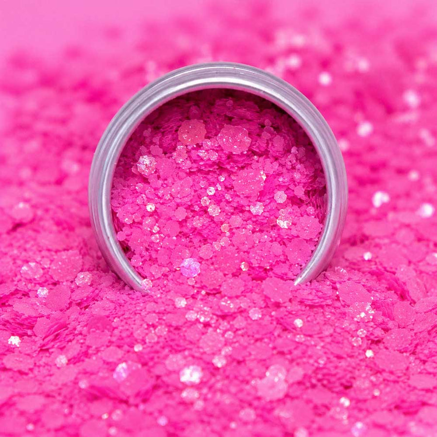 Paillettes Néon Rose
