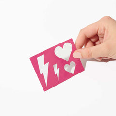 Pochoir Coeur - Si Si La Paillette Pochoir accessoires