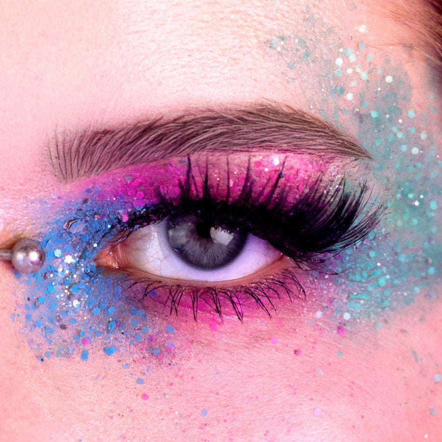 Paillettes Néon Bleu