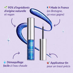 Eyeliner Pailleté Bleu Électrique - Si Si La Paillette Eyeliner