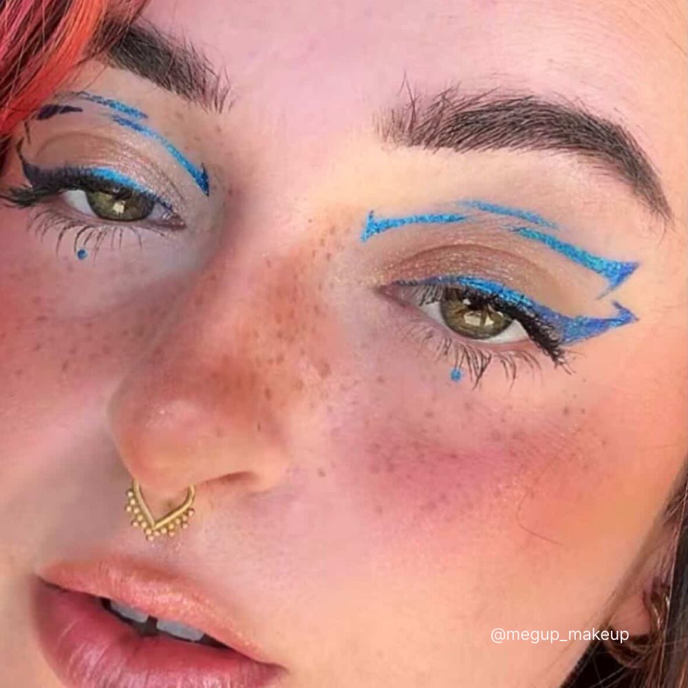 Eyeliner Pailleté Bleu Électrique - Si Si La Paillette Eyeliner