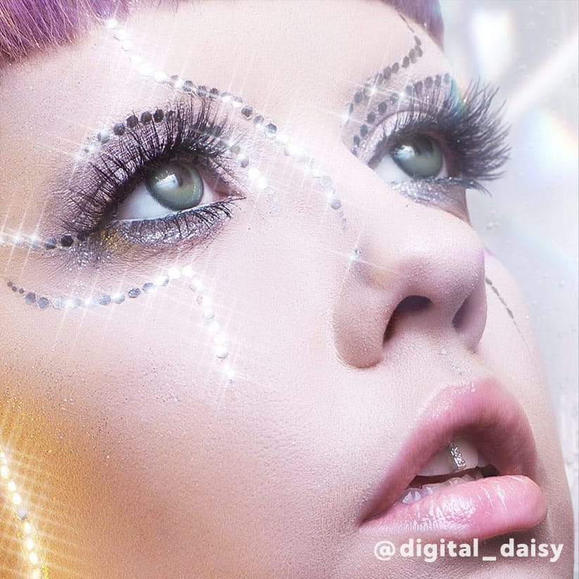 Paillettes Libres W7 Space Debrit - Bleu Nuit Foncé - 2 Gr - Pour Visage, Corps, Cheveux, Nail Art