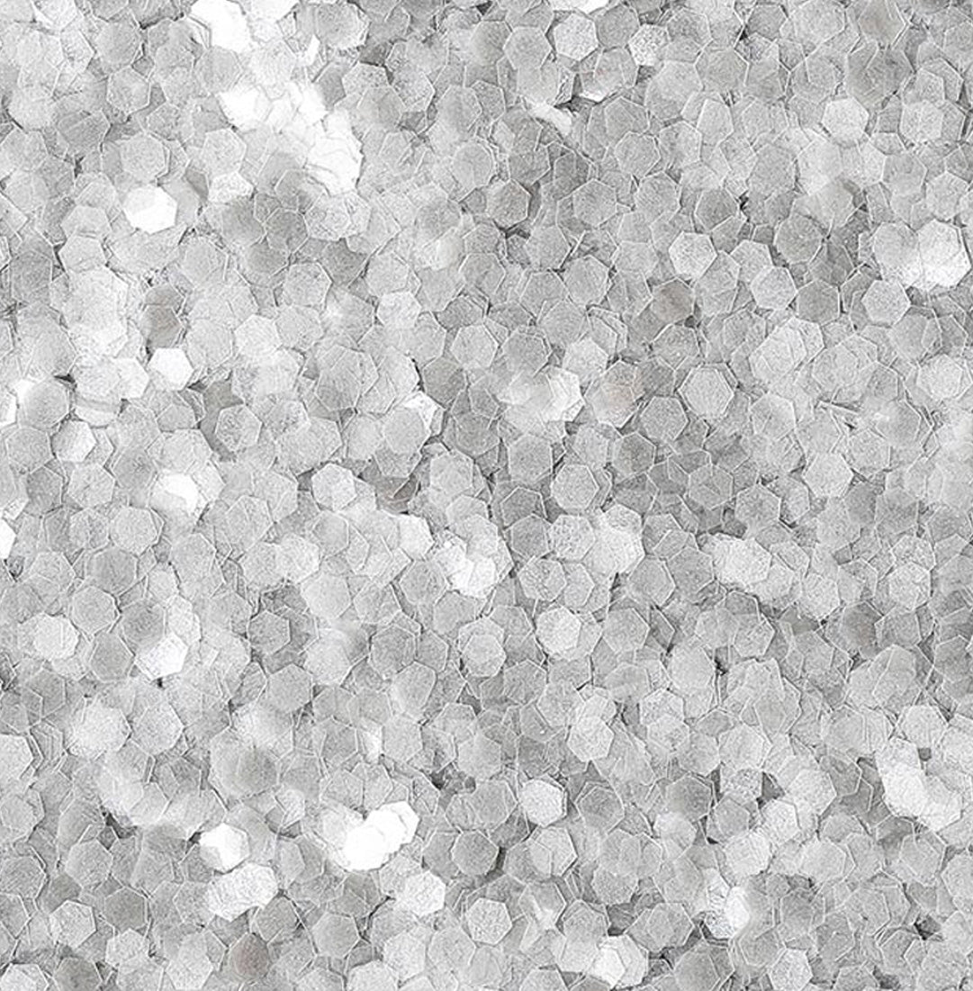 Paillettes Argent 100g - Hexagone 0.40mm Pour Art Et Artisanat