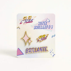 Lot de 3 pin's - Si Si La Paillette Accessoire accessoires