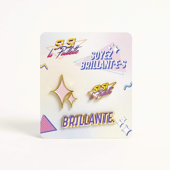 Lot de 3 pin's - Si Si La Paillette Accessoire accessoires